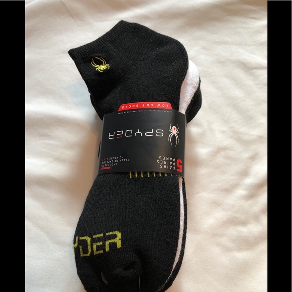 Spyder Other - *SOLD* Spyder Low Cut Socks 5 Pairs Size 6-12